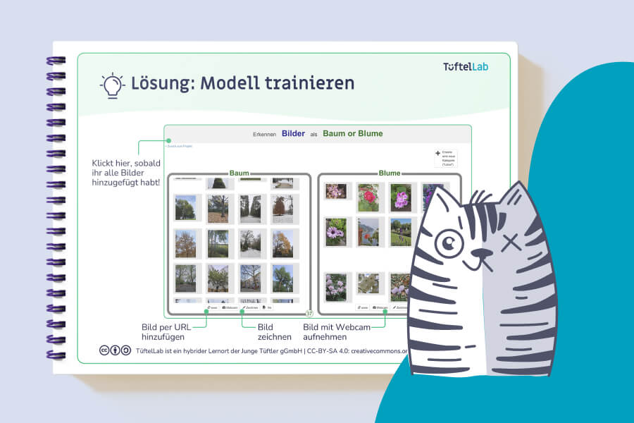 Tueftellab Kurskachel Lernmaterial Ki Machinelearningforkids Lernkarten Machinelearningforkidsgrundlagen